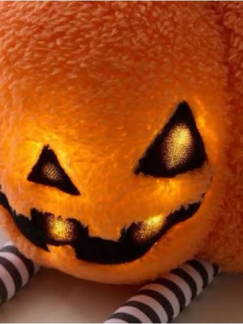 Pottery Barn Kids Light-Up Jack-O'-Lantern Pumpkin 🎃 Plush - BNWT